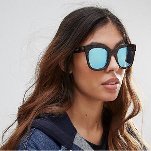 Quay Australia Sagano Tort reflective sunglasses
